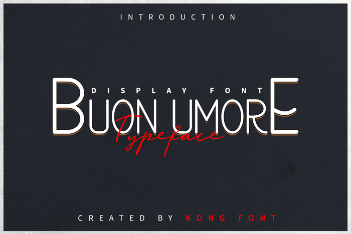 Buon Umore Font poster