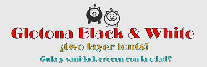 Glotona Font poster