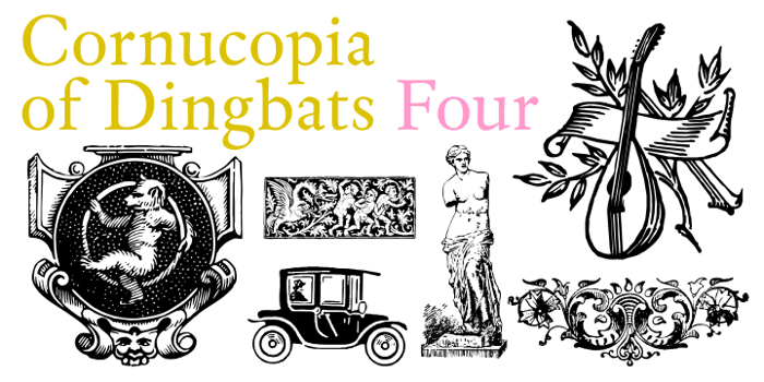 Cornucopia of Dingbats Four Font poster