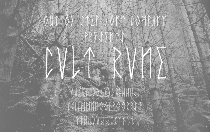 Cvlt Rvne Font poster