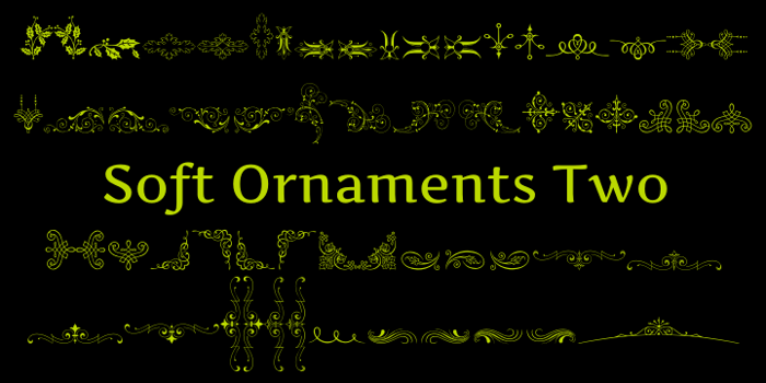 Soft Ornaments Two Font poster