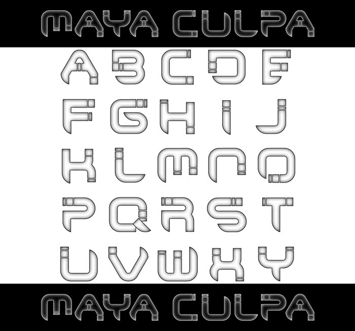 Maya Culpa Font poster