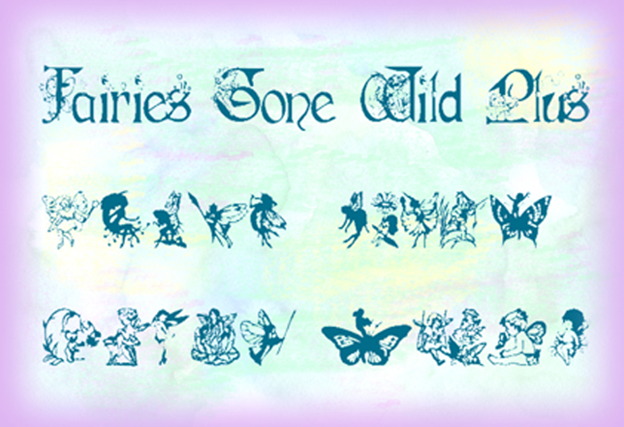 Fairies Gone Wild Plus Font poster