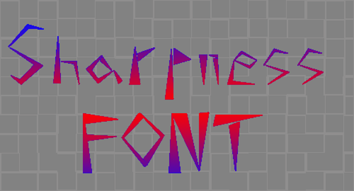 Sharpness Font poster