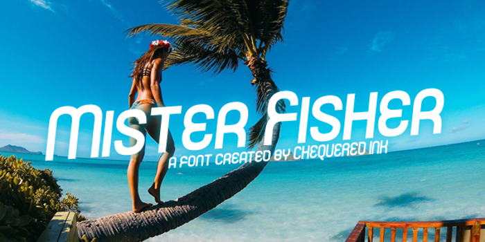 Mister Fisher Font poster