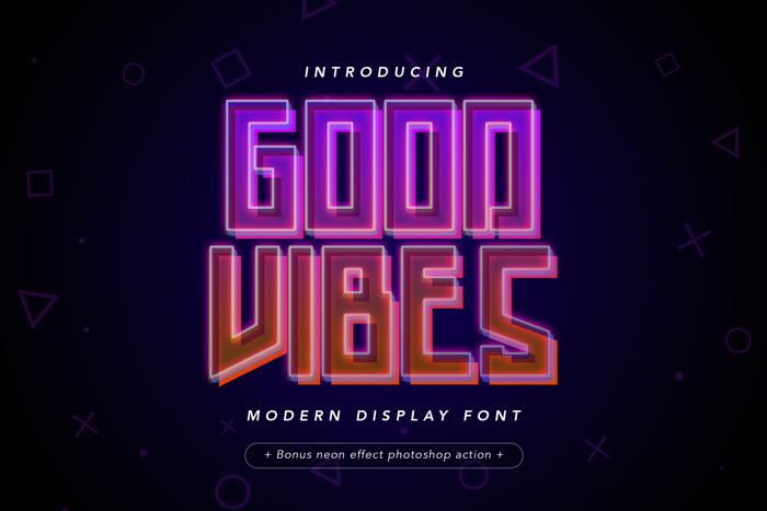 Good Vibes Font poster