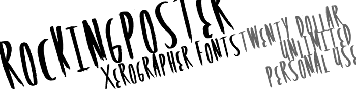 RockingPoster Font poster