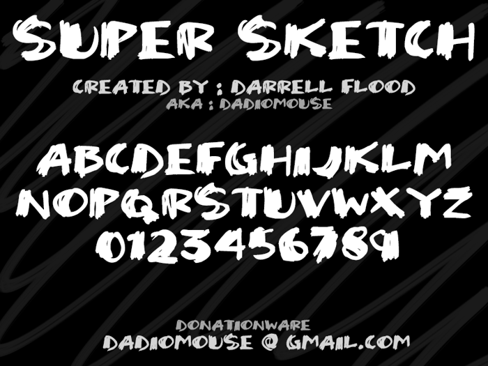 Super Sketch Font