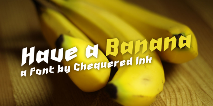 Have a Banana Font poster