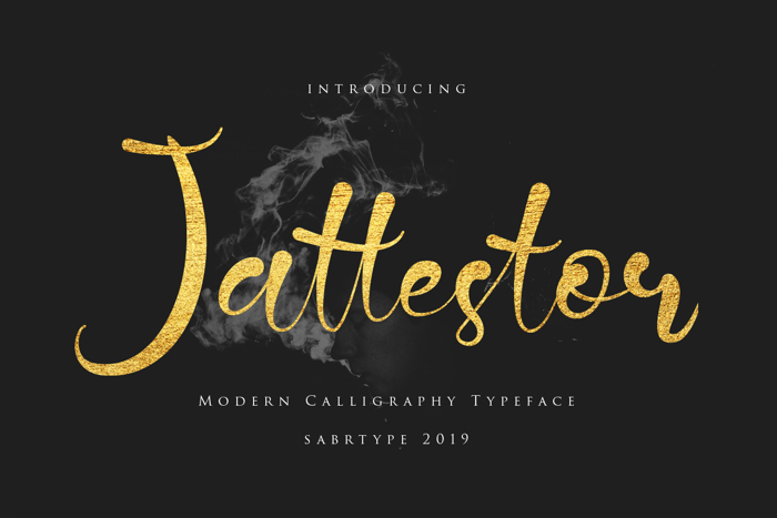 Jattestor Font poster