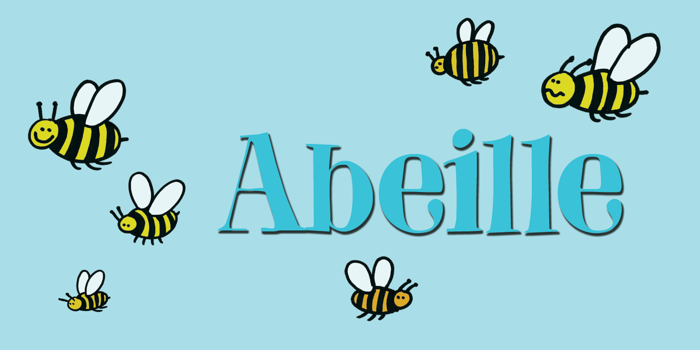 DK Abeille Font poster