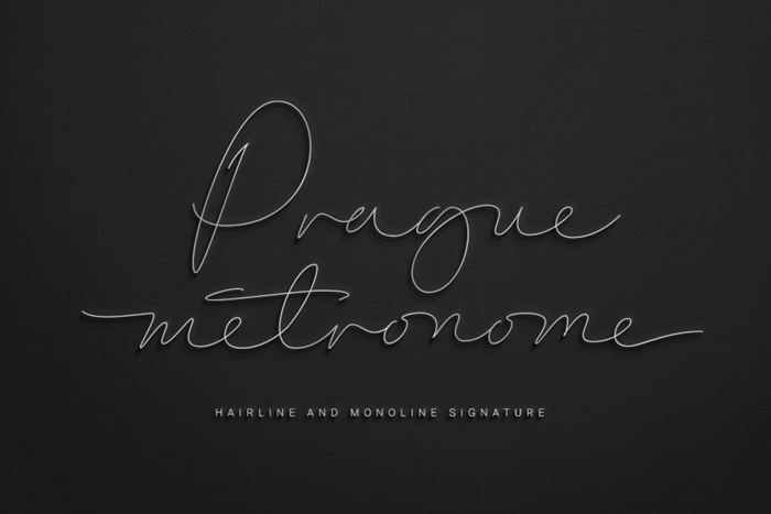 Prague Metronome Font poster