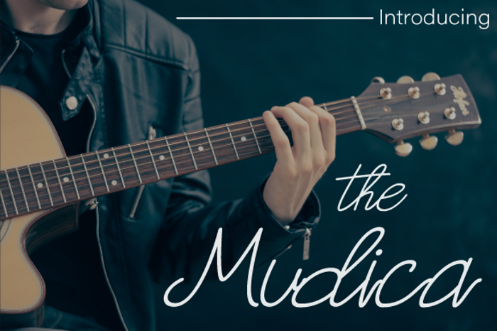 Mudica Font poster
