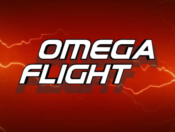 Omega Flight Font poster