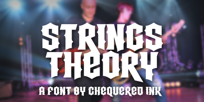 Strings Theory Font poster