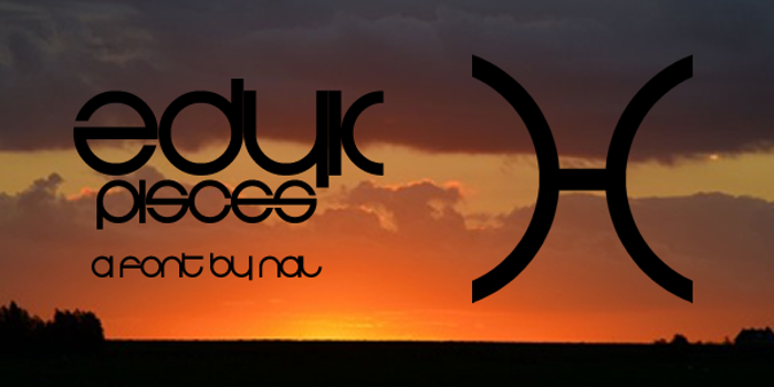 Zdyk Pisces Font poster
