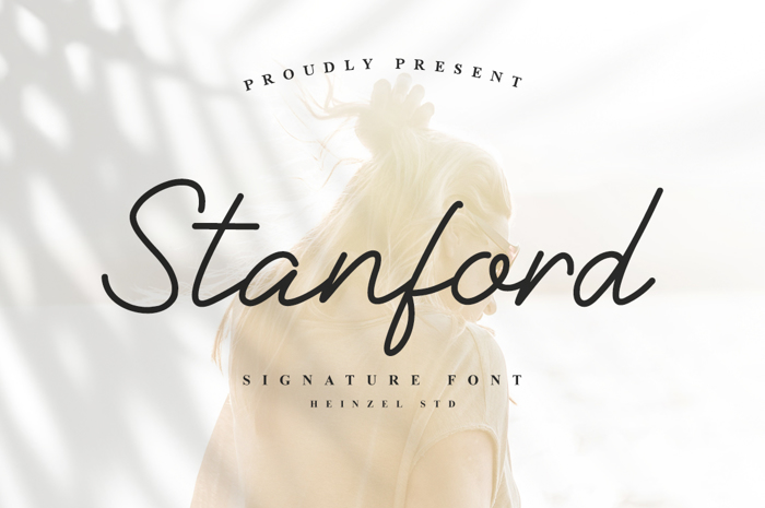 Stanford Signature Font poster