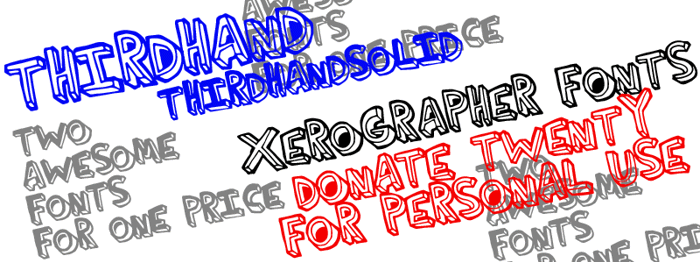 ThirdHand Font poster