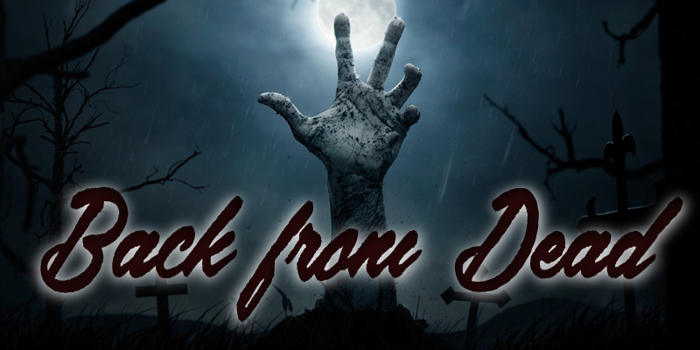Back from the Dead Font poster