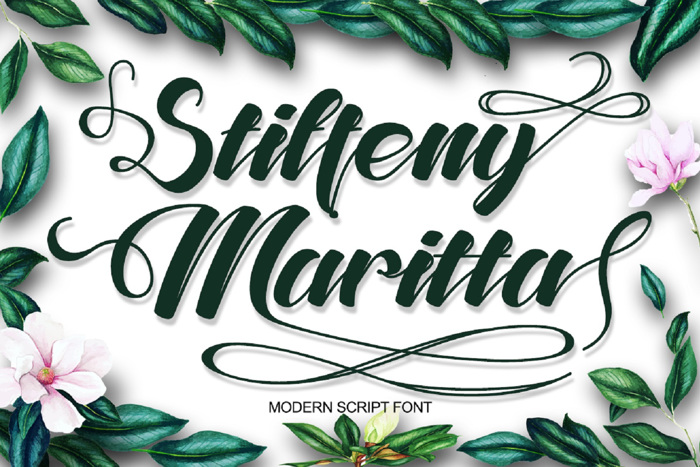 Stiffeny Maritta Font poster