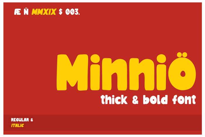 Minnio Font poster
