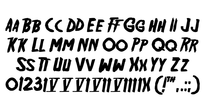 Friday13 Font poster