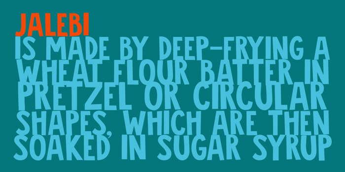 DK Jalebi Font poster