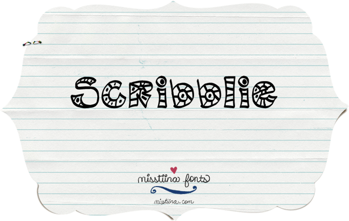 MTF Scribblie Font poster