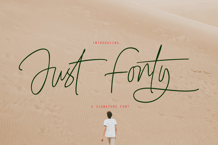 Just Fonty Font poster
