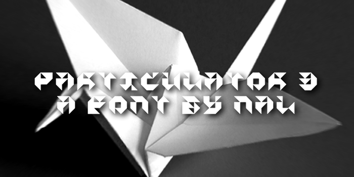 Particulator III Font poster