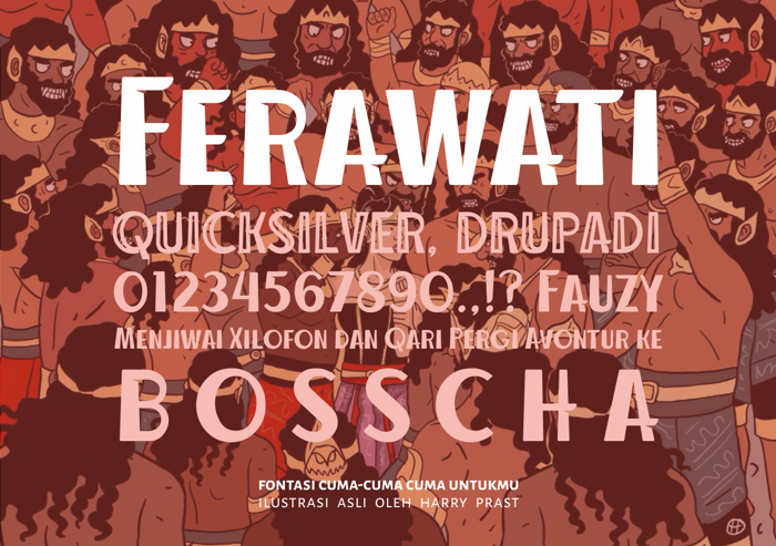 Ferawati Font poster