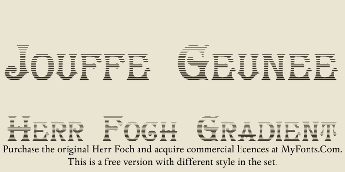 HerrFoch Font poster