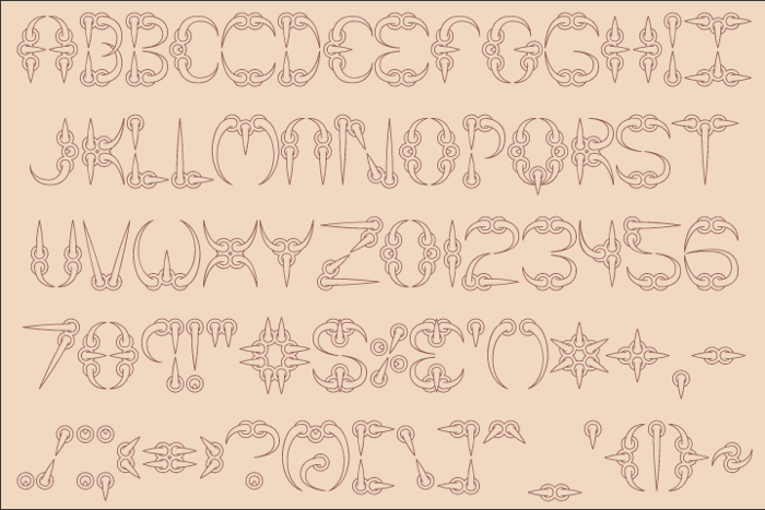CLAW (BRK) Font poster