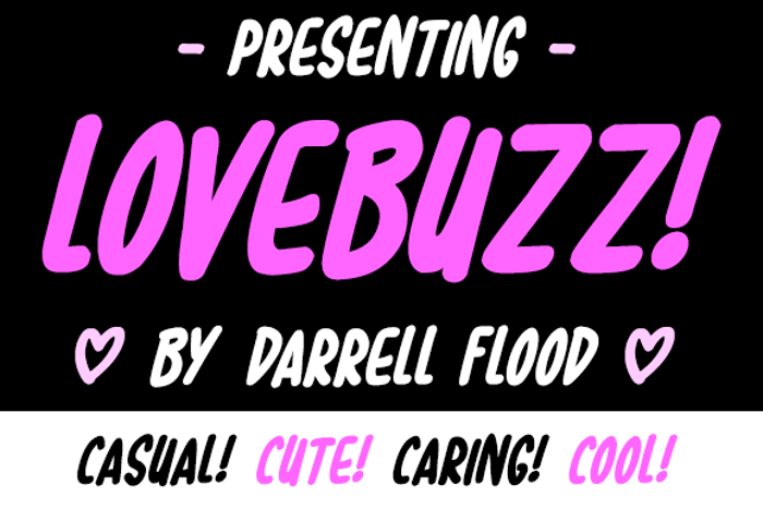 Lovebuzz Font poster
