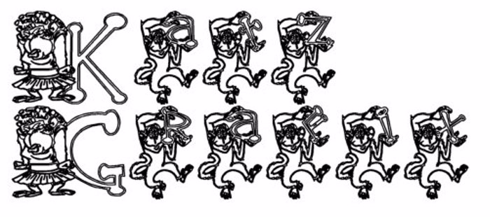 KG MONKEE Font poster