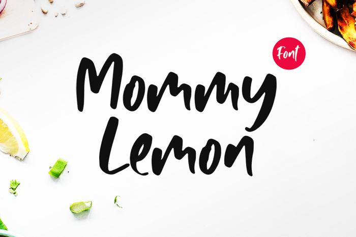 Mommy Lemon Font poster