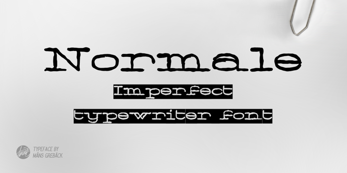 Normale Font poster