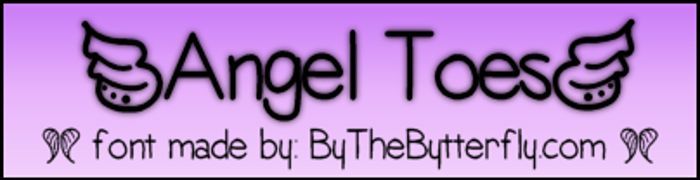 AngelToes Font poster
