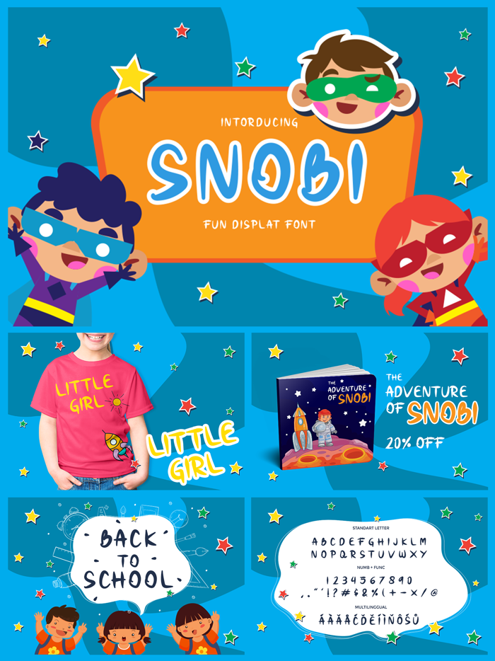 Snobi Font poster