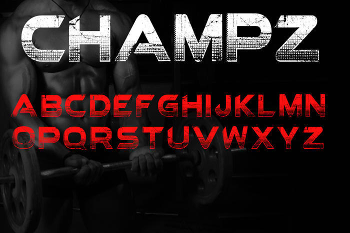 Champz Font poster