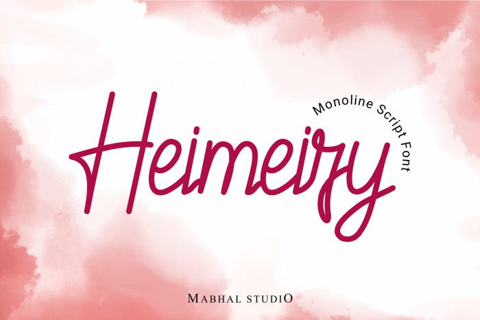 Heimeiry Font poster