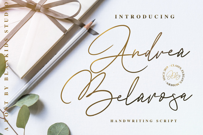 Andrea Bilarosa Font poster