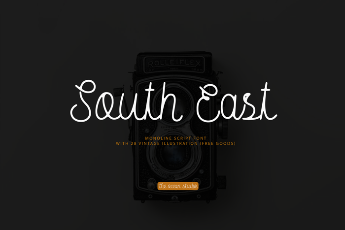 South East Free Rough Font poster
