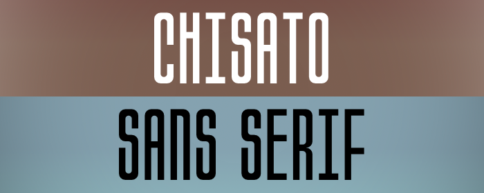 Chisato Font poster