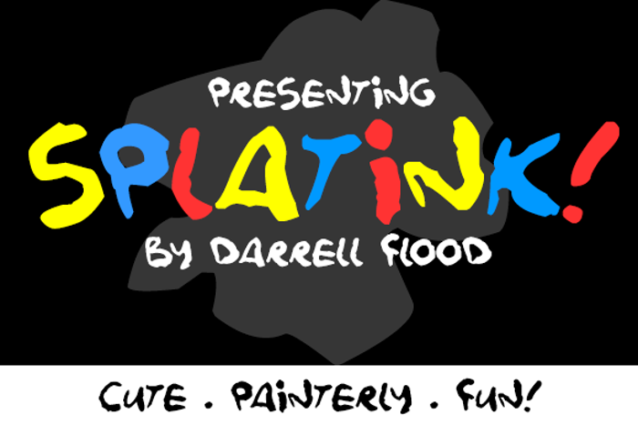 Splatink Font poster