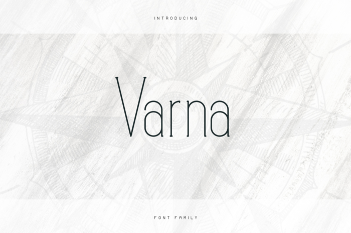 VARNA - SLAB SERIF FONT poster