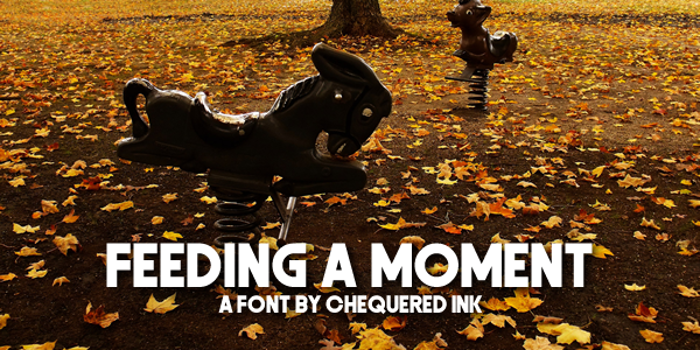 Feeding a Moment Font poster