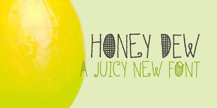 DK Honey Dew Font poster