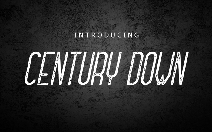 Century Down Font poster