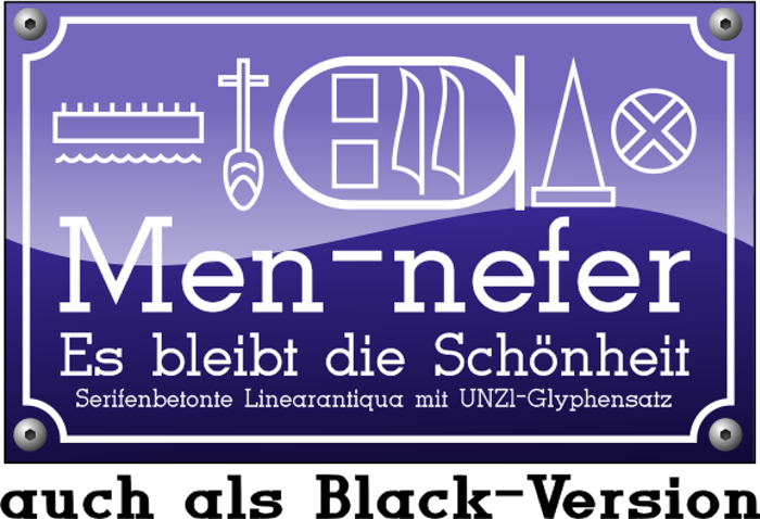 Men Nefer Font poster